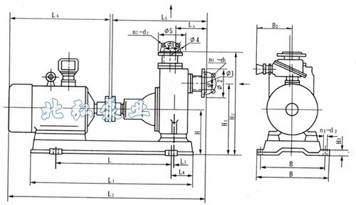 CYZ-A型自吸式离心油泵安装图